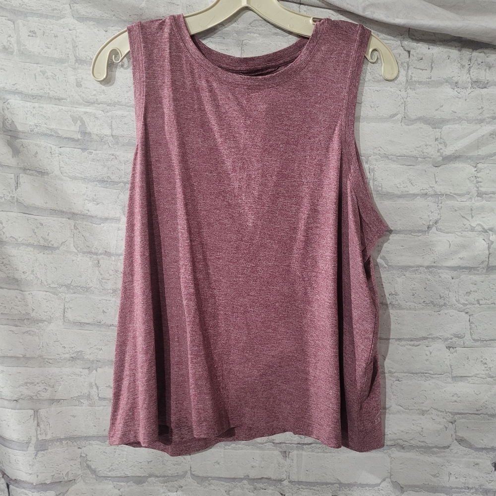 L.L. Bean Sleeveless Maroon Muscle Tee